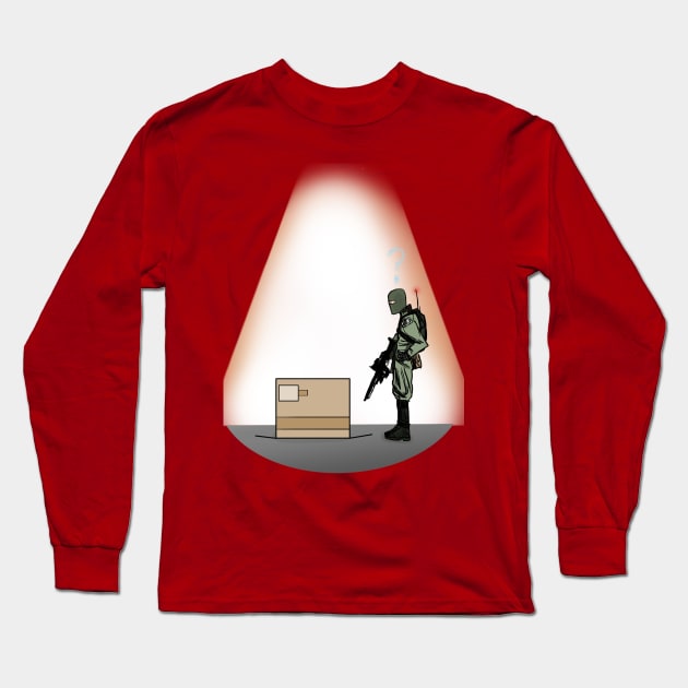 MGS "What's the box?" Long Sleeve T-Shirt by Six Gatsby